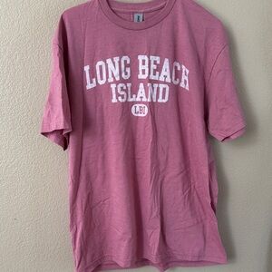 Pink Long BeachIsland MJ T-Shirt NWOT women’s size Large